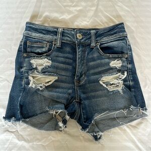 American Eagle Ripped Jean Shorts